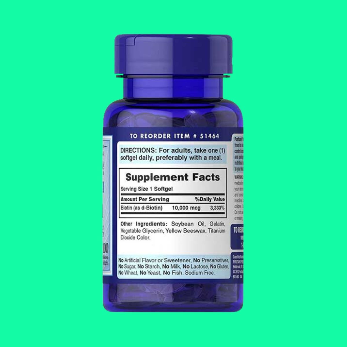puritans-pride-ultra-mega-biotin-2 Puritan’s Pride Ultra Mega Biotin