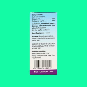 Sallet 2mg/5ml 5 Thuốc Sallet 2mg/5ml