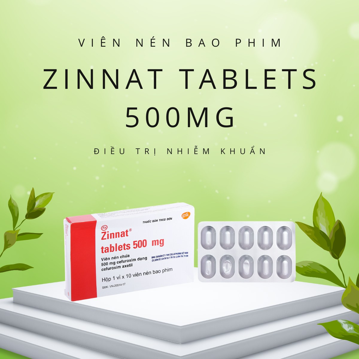 Zinnat Tablets 500mg 16 Thuốc Zinnat Tablets 500mg