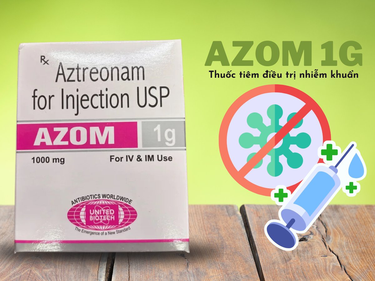 Azom 1g 9 Thuốc Azom 1g giúp điều trị bệnh nhiễm khuẩn