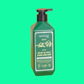 Dầu gội thảo dược kiềm dầu bồ kết hà thủ ô chanh gừng bưởi NamNung 500ml