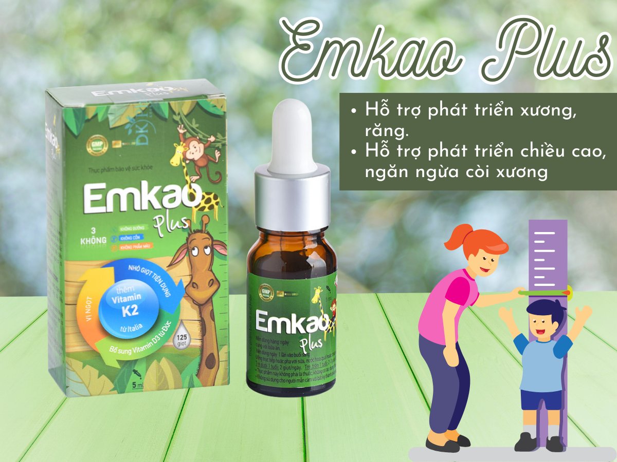 Emkao Plus hỗ trợ tăng cường sức khỏe xương, răng