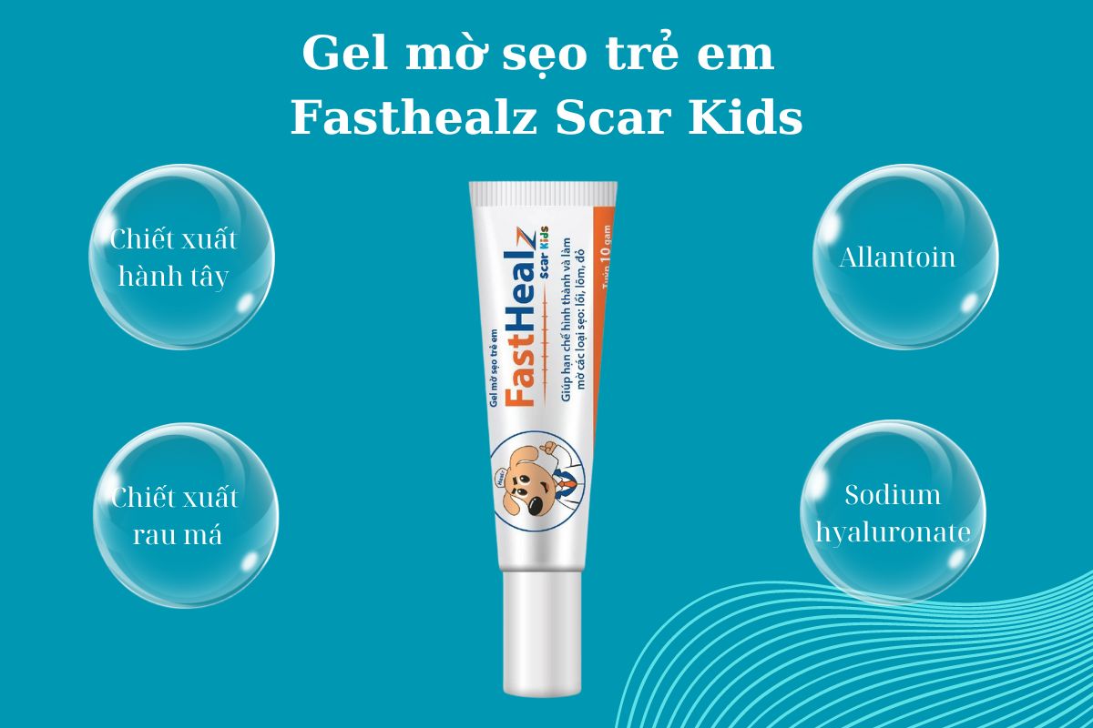 Gel mờ sẹo trẻ em Fasthealz Scar Kids có tốt không?
