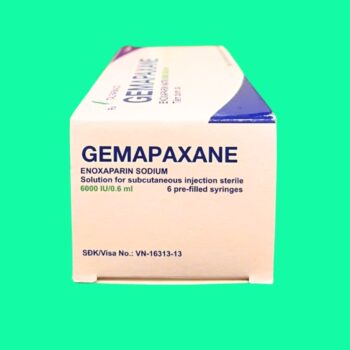 Gemapaxane 6000 IU/0.6 ml 9 Gemapaxane 6000 IU/0.6 ml