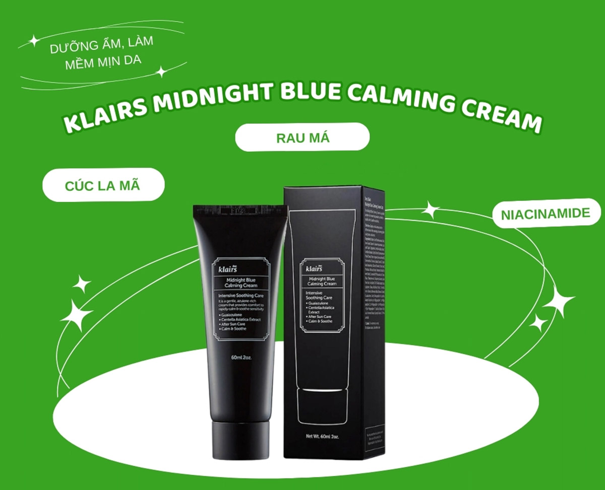 Klairs Midnight Blue Calming Cream 60ml 15 Klairs Midnight Blue Calming Cream