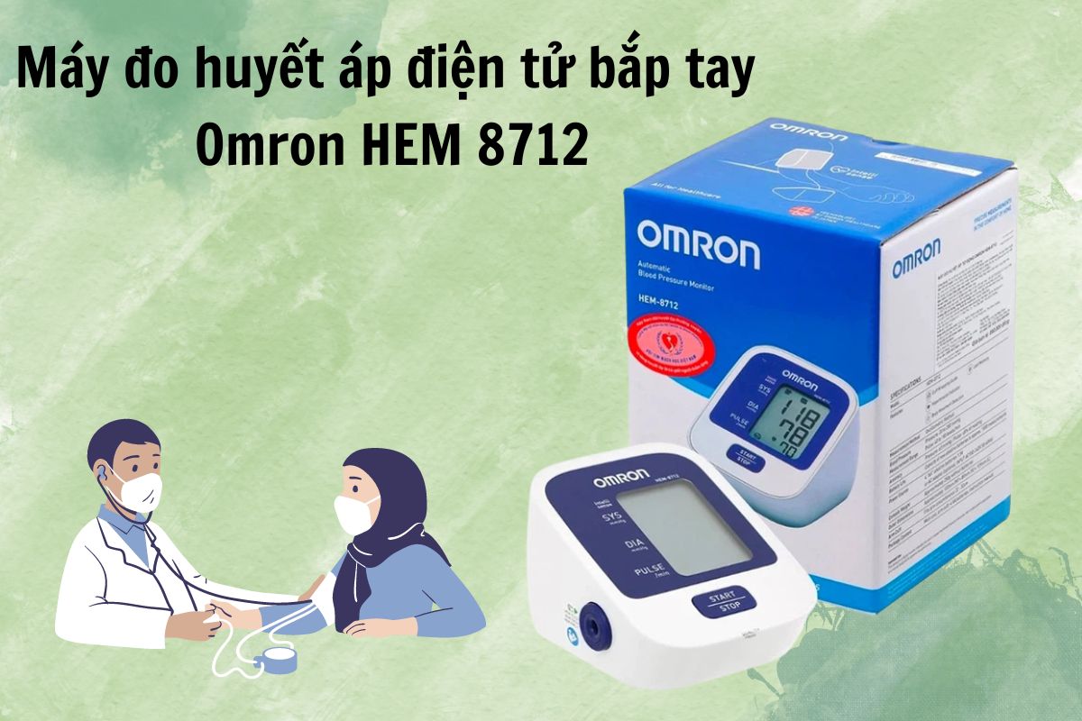 Máy đo huyết áp điện tử bắp tay Omron HEM 8712 sử dụng như thế nào?