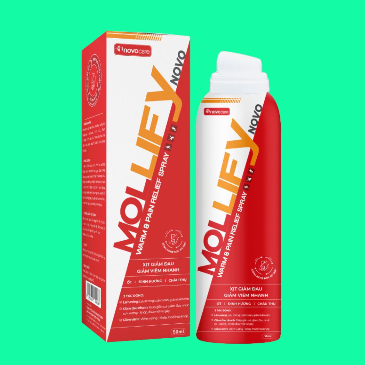MollifyNovo Warm & Pain Relief Spray (1) MollifyNovo Warm & Pain Relief Spray