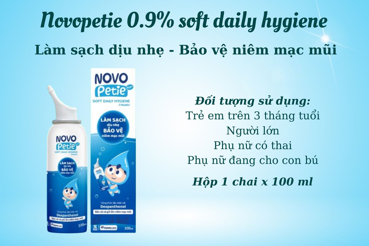 Novopetie 0.9% Soft Daily Hygiene có công dụng gì?