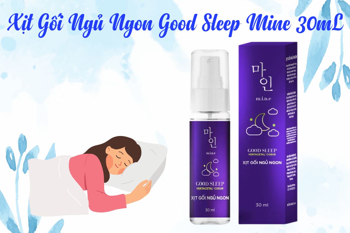Xịt Gối Ngủ Ngon Good Sleep Mine có công dụng gì?