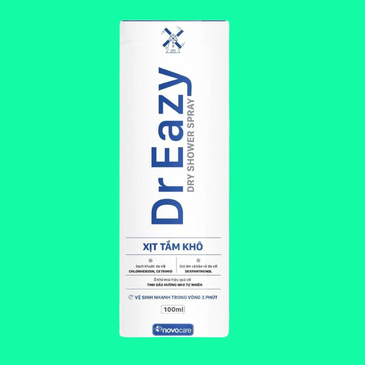 Xịt tắm khô Dr Eazy Dry Shower Spray (3) Xịt tắm khô Dr Eazy Dry Shower Spray