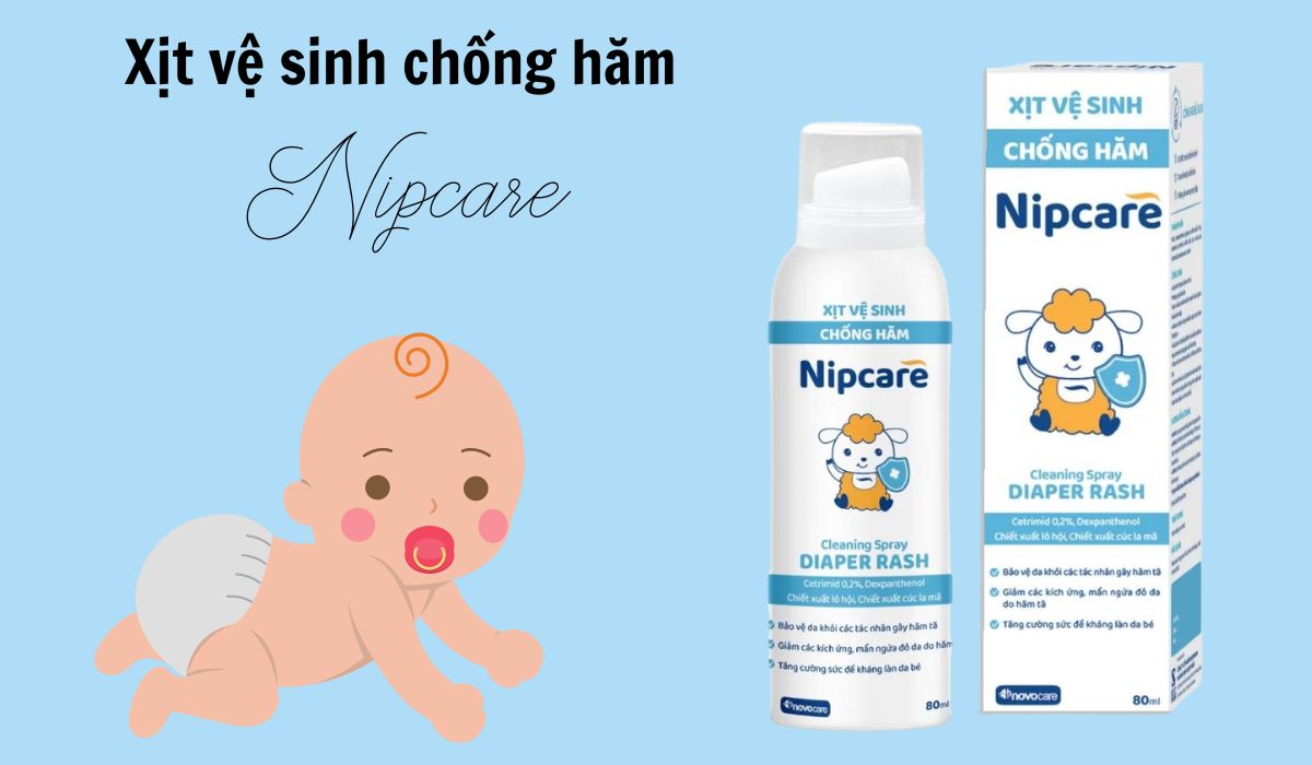 Xịt vệ sinh chống hăm Nipcare có công dụng gì?
