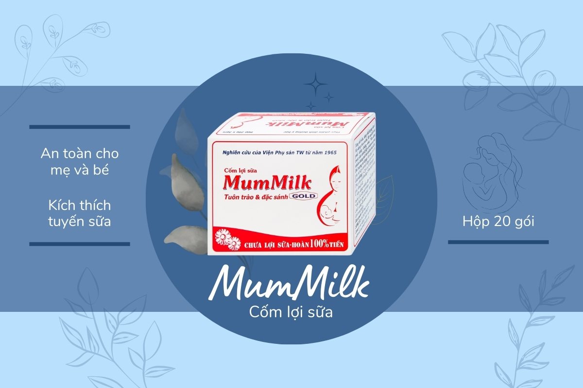 Top 10 sản phẩm cốm lợi sữa cho mẹ sau sinh được tin dùng hiện nay 17 Cốm lợi sữa Mummilk