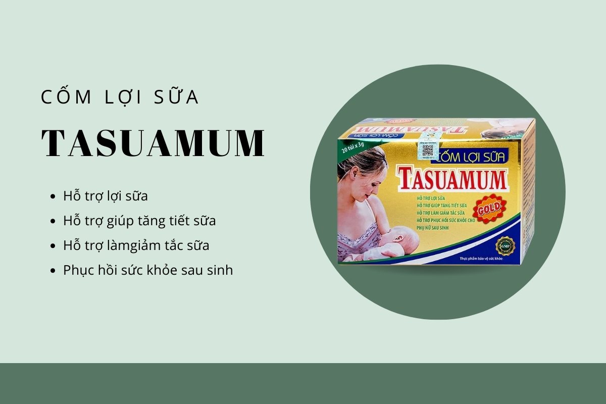 Top 10 sản phẩm cốm lợi sữa cho mẹ sau sinh được tin dùng hiện nay 20 Cốm Lợi Sữa Tasuamum