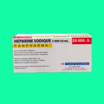 Heparine Sodique 5000 UI/ml Panpharma