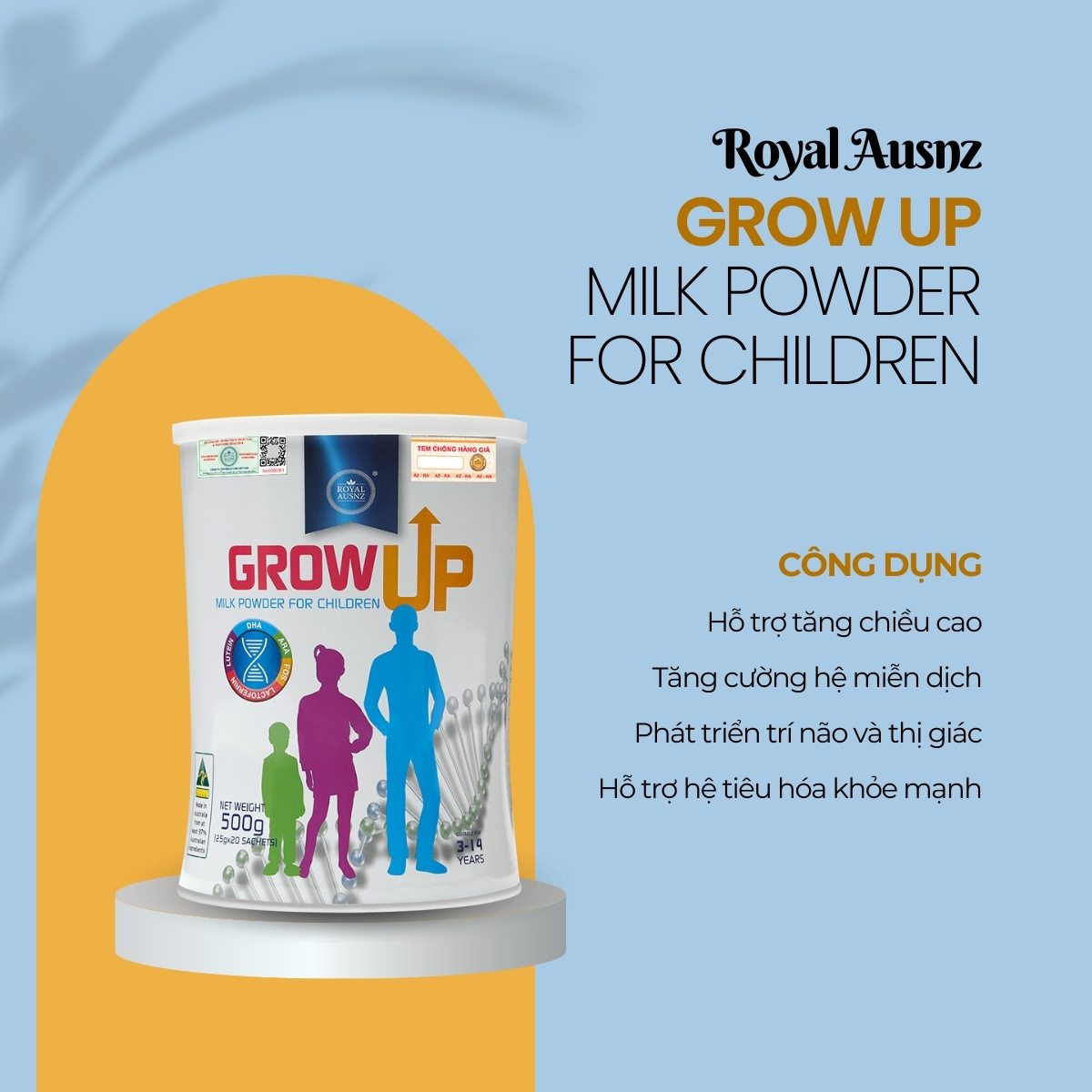 Sữa bột Royal Ausnz Grow Up Milk Powder