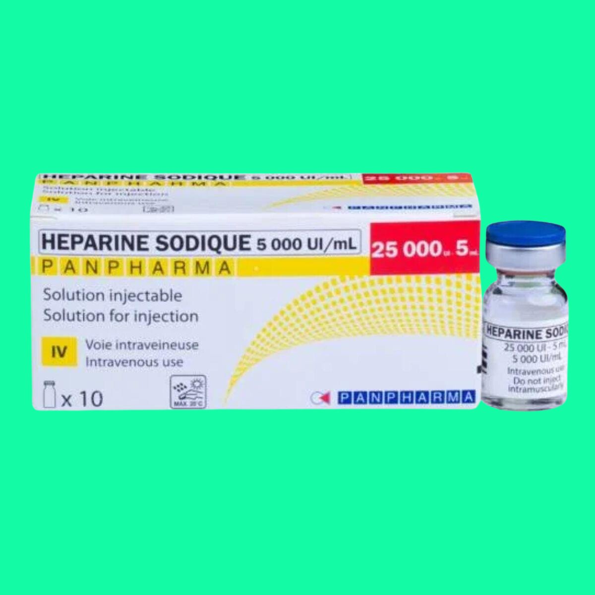 thuoc-Heparine-Sodique-5000-UI-ml-Panpharma Heparine Sodique 5000 UI/ml Panpharma