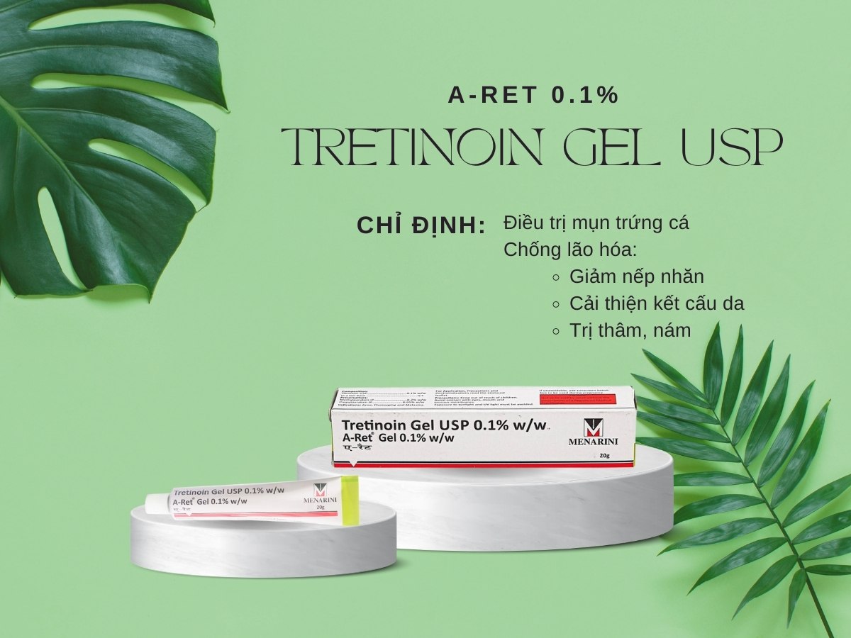 Thuốc Tretinoin Gel USP A-Ret 0.1%