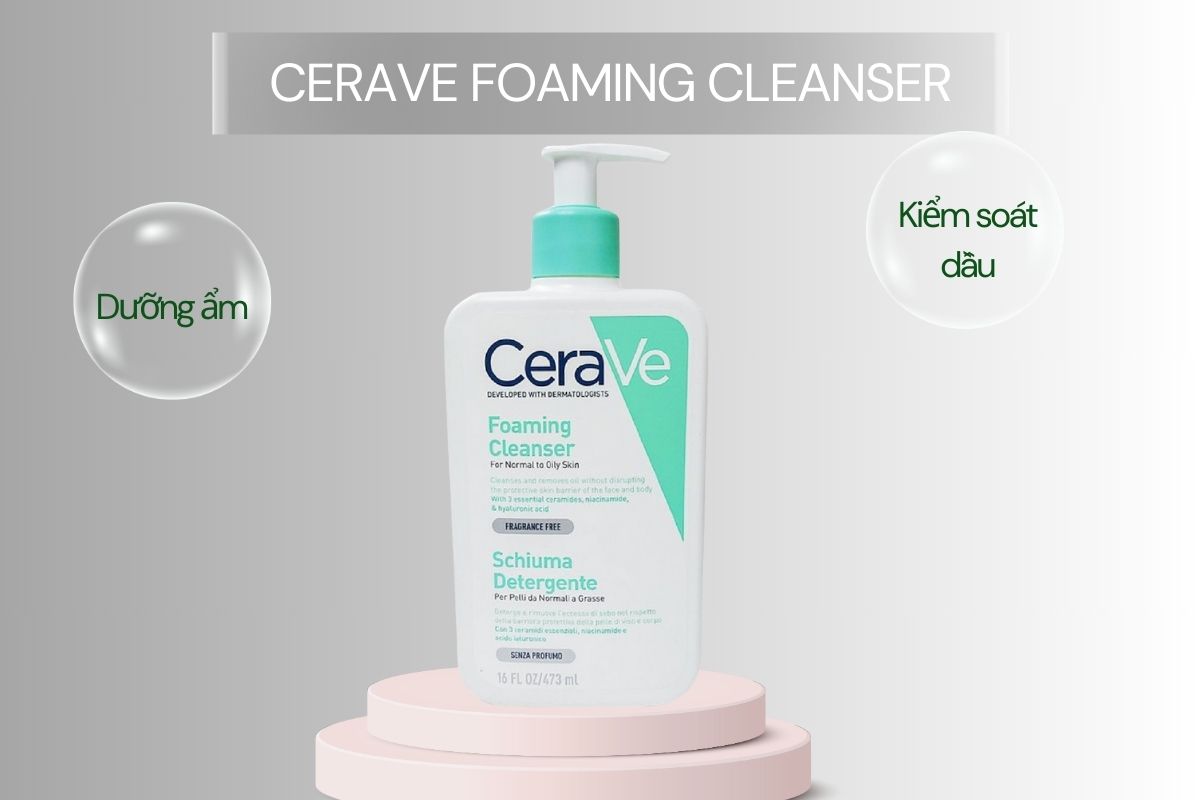 Sữa rửa mặt Cerave Foaming Cleanser