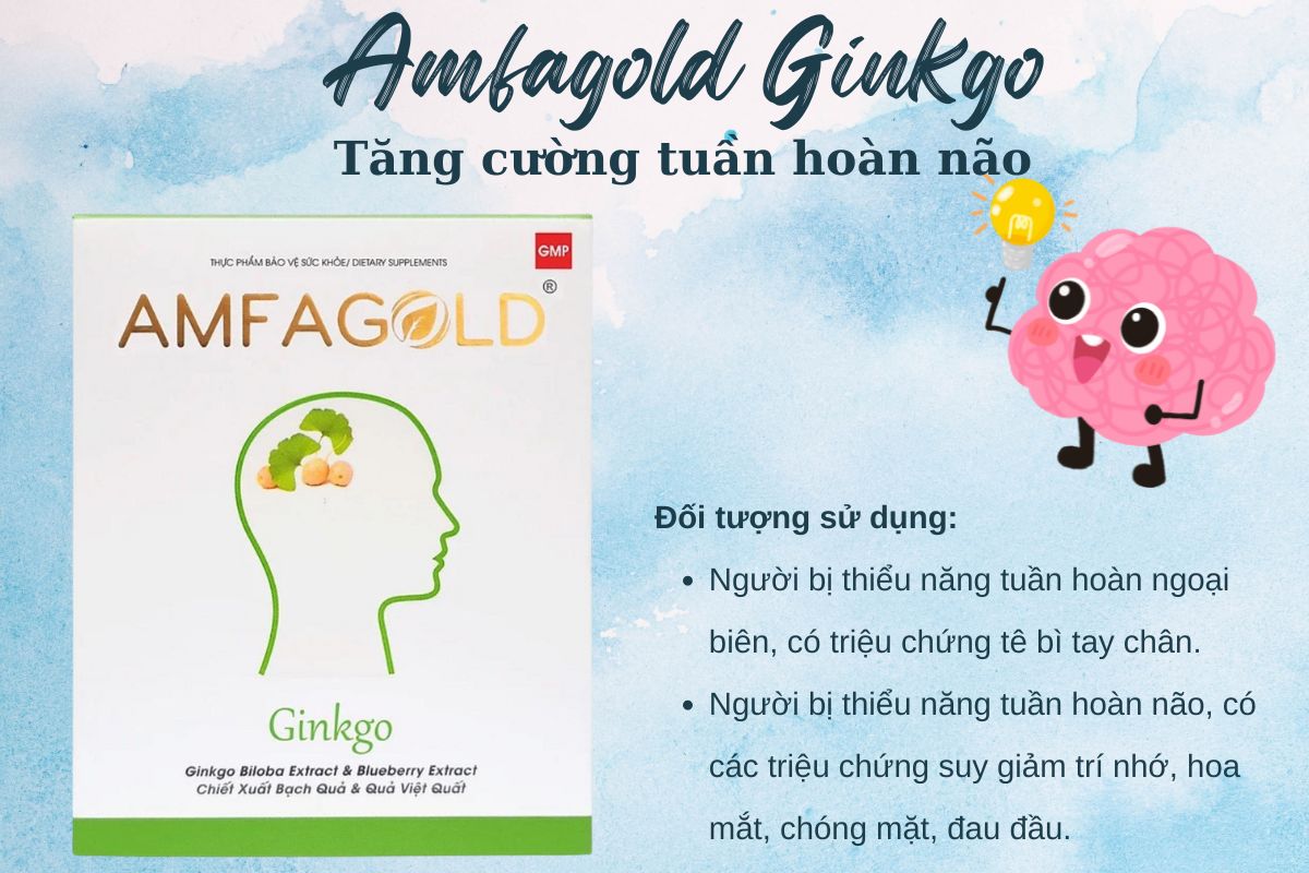 Amfagold Ginkgo có tác dụng gì?