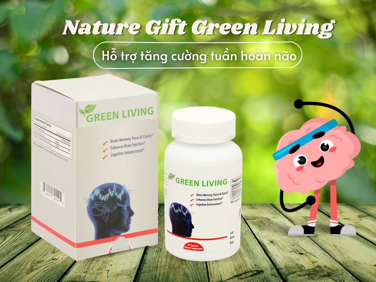 Nature Gift Green Living 10 Nature Gift Green Living hỗ trợ tăng cường tuần hoàn não