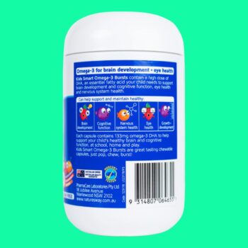 Nature’s Way Kids Smart Bursts High DHA Omega-3 Fish Oil 3 Nature’s Way Kids Smart Bursts High DHA Omega-3 Fish Oil