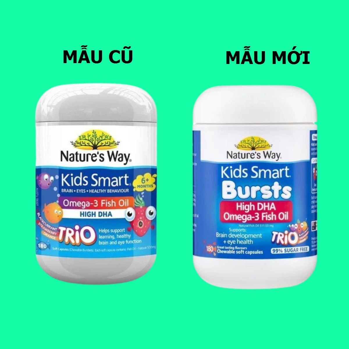 Nature’s Way Kids Smart Bursts High DHA Omega-3 Fish Oil (5) Nature’s Way Kids Smart Bursts High DHA Omega-3 Fish Oil