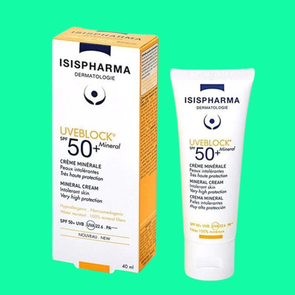Uveblock® SPF50+ Mineral IsisPharma (2) Uveblock® SPF50+ Mineral Cream IsisPharma