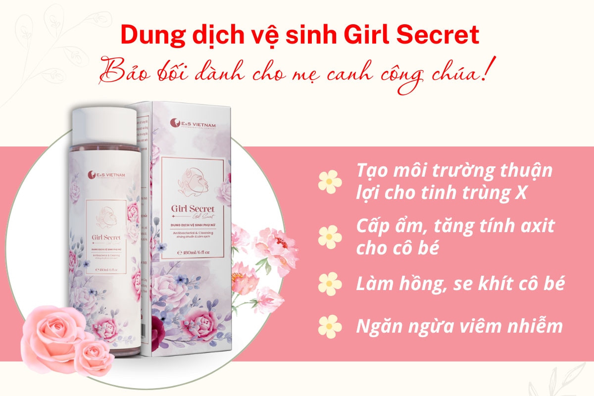 Dung dịch vệ sinh Girl Secret- cân bằng pH âm đạo