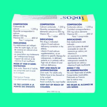 Idéos 500mg/400IU 5 Thuốc Idéos 500mg/400IU