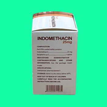 Thuốc Indomethacin 25mg Hataphar