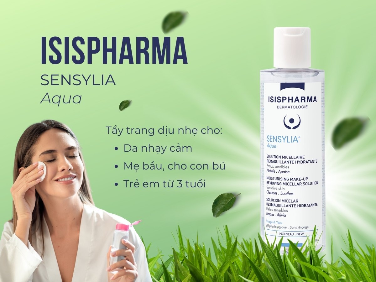 Đối tượng sử dụng gel tẩy trang Isis Pharma Sensylia Aqua