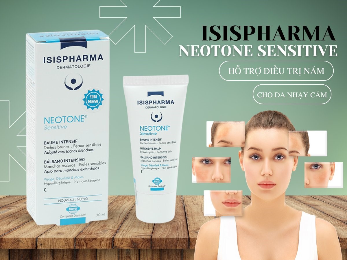 IsisPharma Neotone Sensitive 11 Kem IsisPharma Neotone Sensitive hỗ trợ điều trị nám cho da nhạy cảm