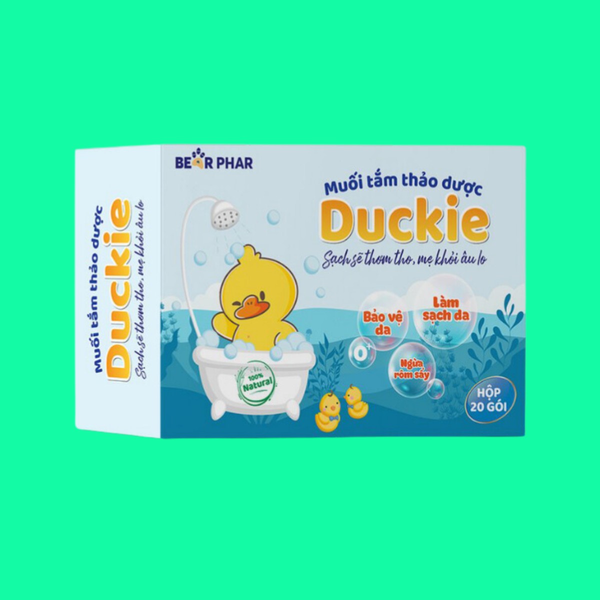 muoi-tam-thao-duoc-duckie-3 Muối tắm thảo dược Duckie 20 gói