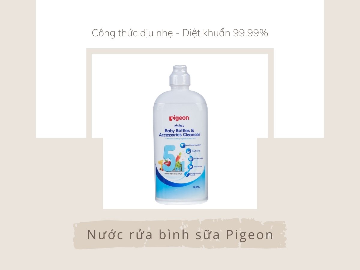 Nước rửa bình sữa Pigeon