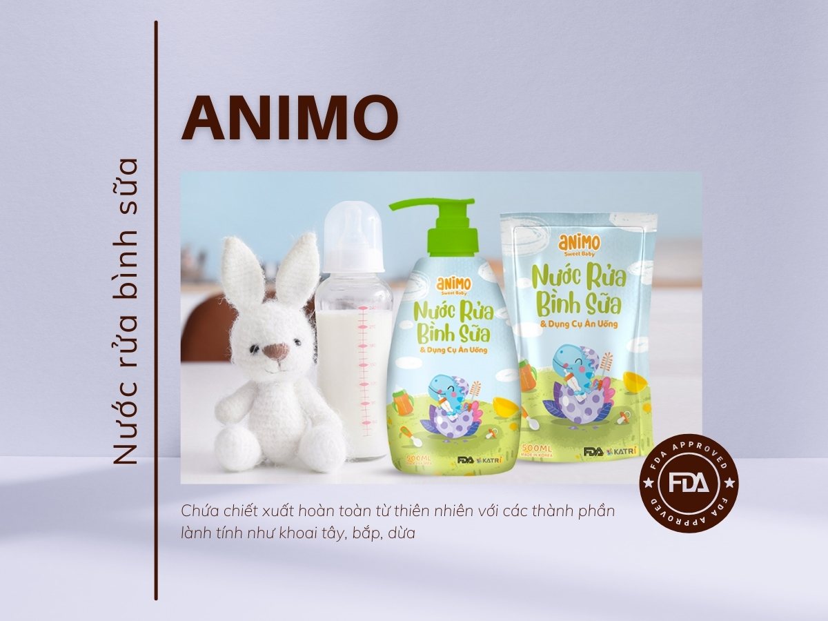 Nước rửa bình sữa Animo