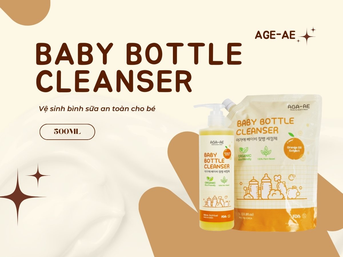 Nước rửa bình sữa AGA-AE