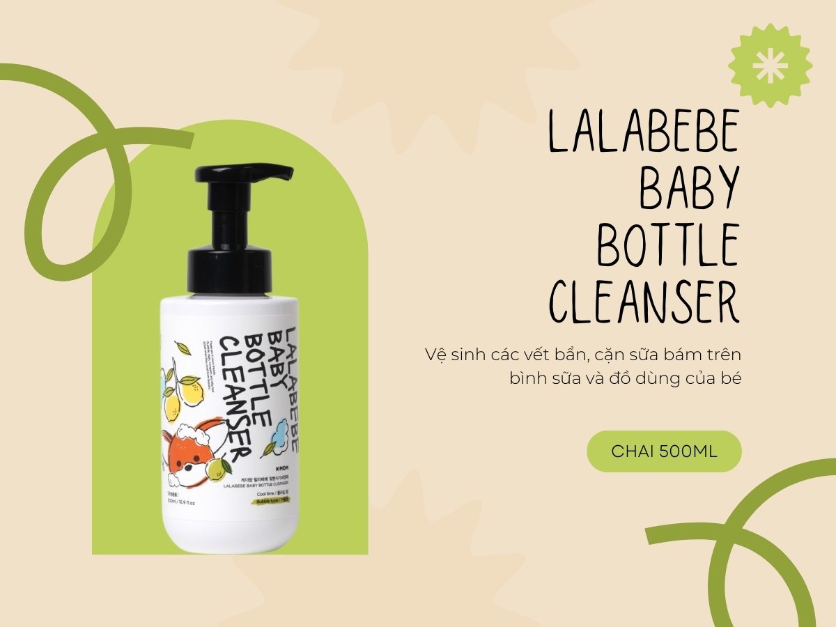 Nước rửa bình sữa thuần chay K-Mom