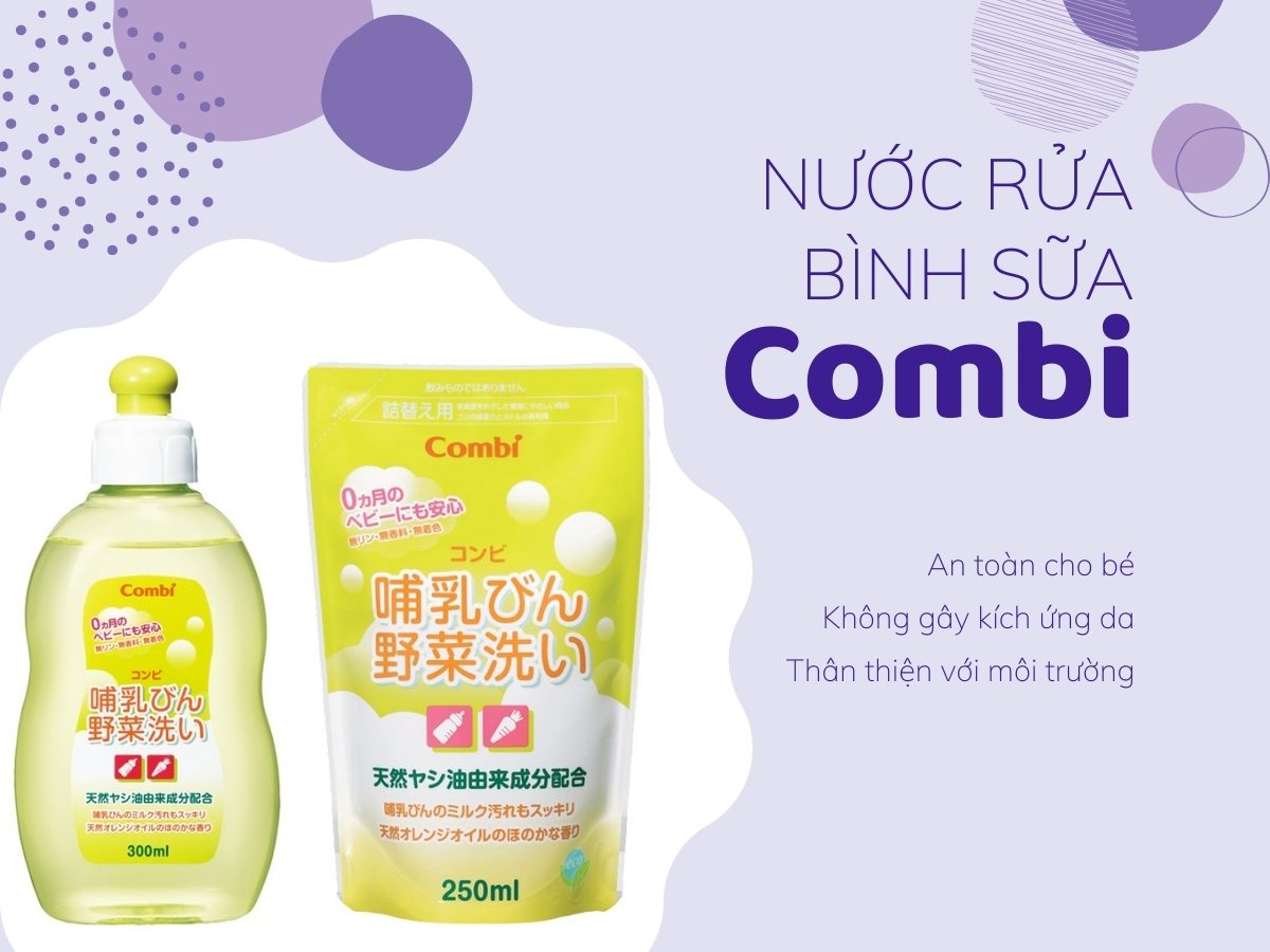 Nước rửa bình sữa Combi