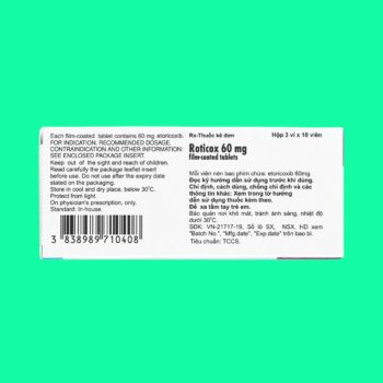 Roticox 60mg 10 Thuốc Roticox 60mg