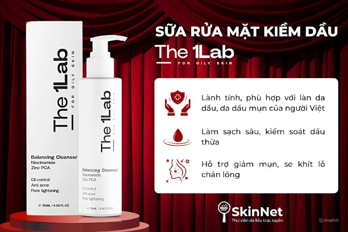 Sữa rửa mặt kiềm dầu The 1Lab