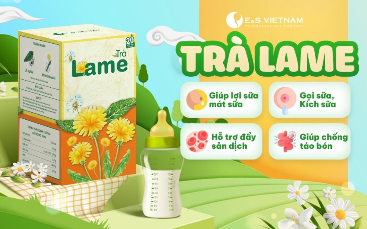 Trà Lame giúp mẹ lợi sữa