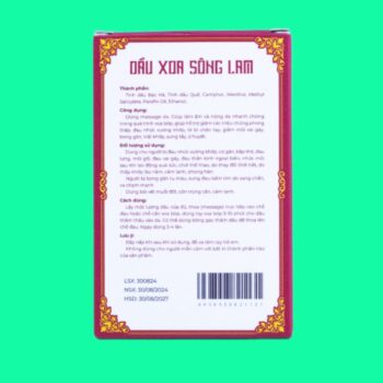 Dầu xoa Sông Lam 7 Dầu xoa Sông Lam