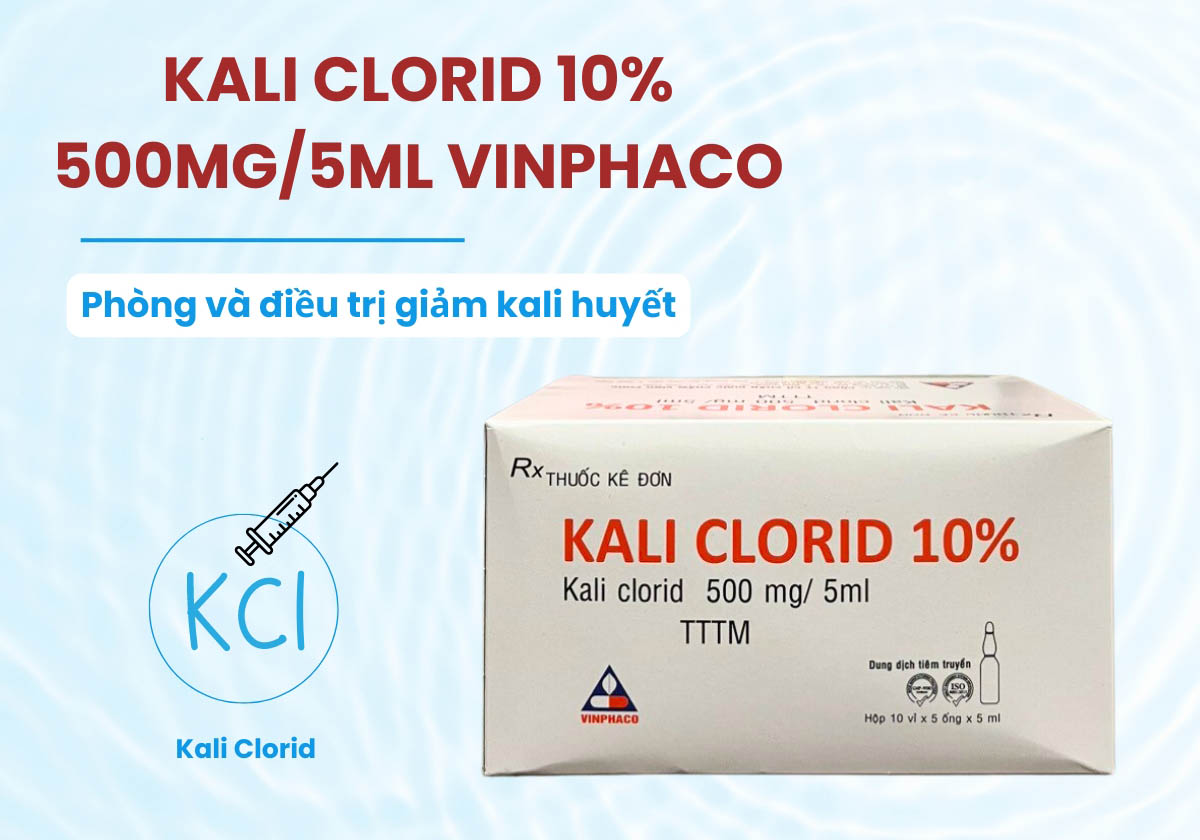 Kali Clorid 10% 500mg/5ml Vinphaco 13 Kali Clorid 10% 500mg/5ml Vinphaco
