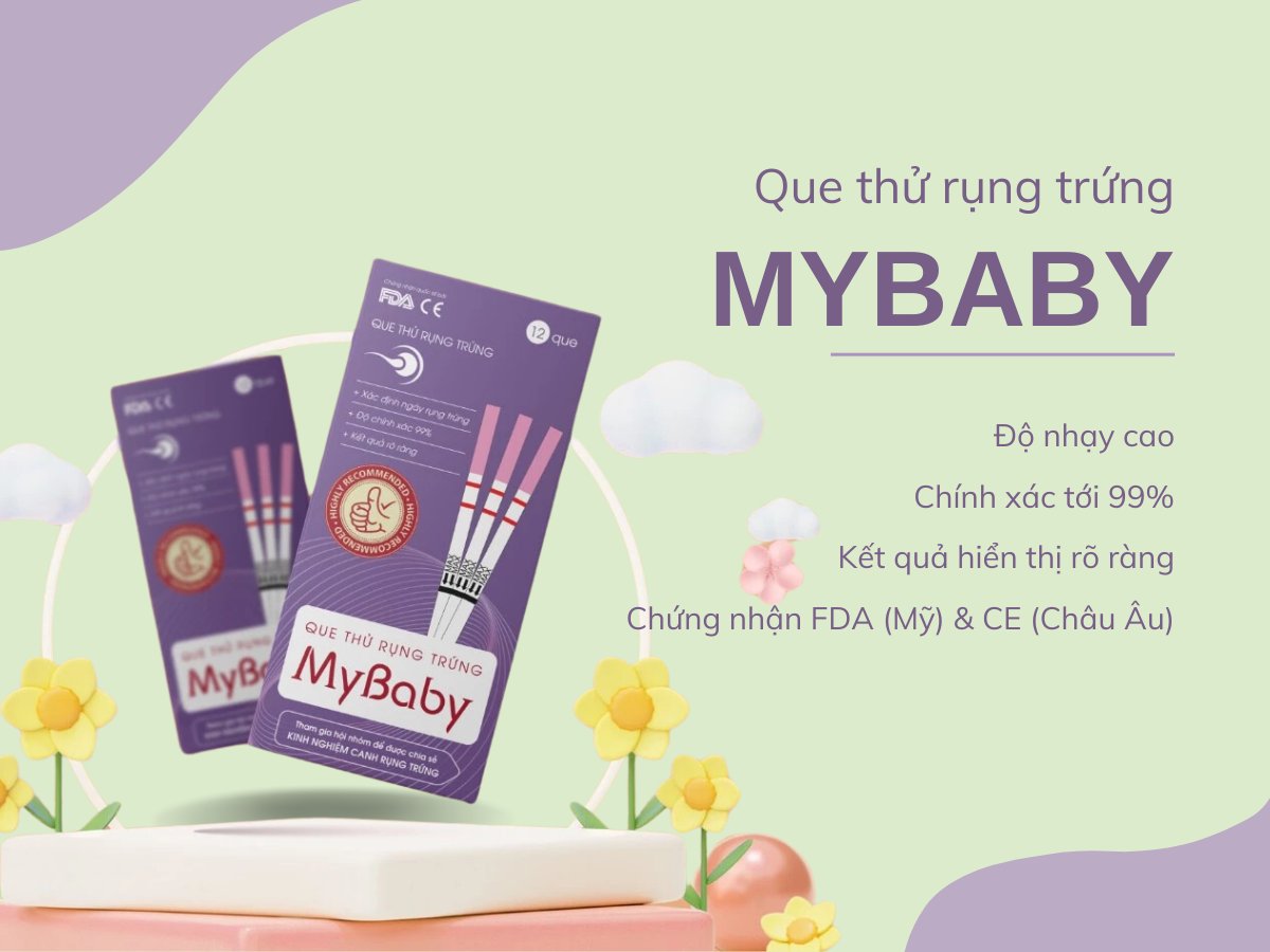 Que thử rụng trứng MyBaby 13 Que thử rụng trứng MyBaby