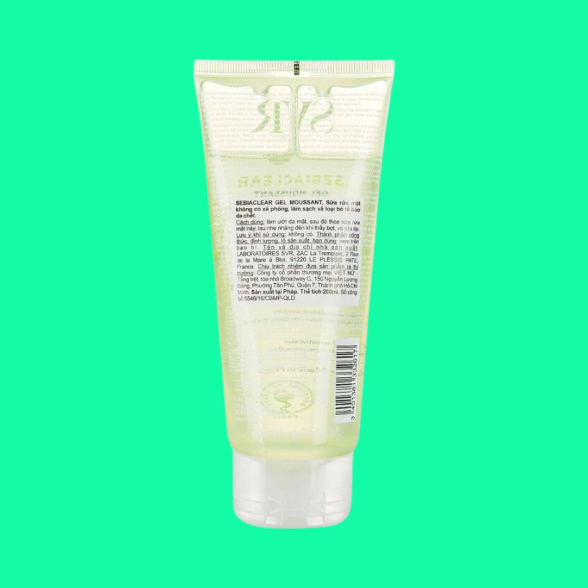 svr-gel-moussant-sebiaclear-4 Gel rửa mặt SVR Gel Moussant Sebiaclear