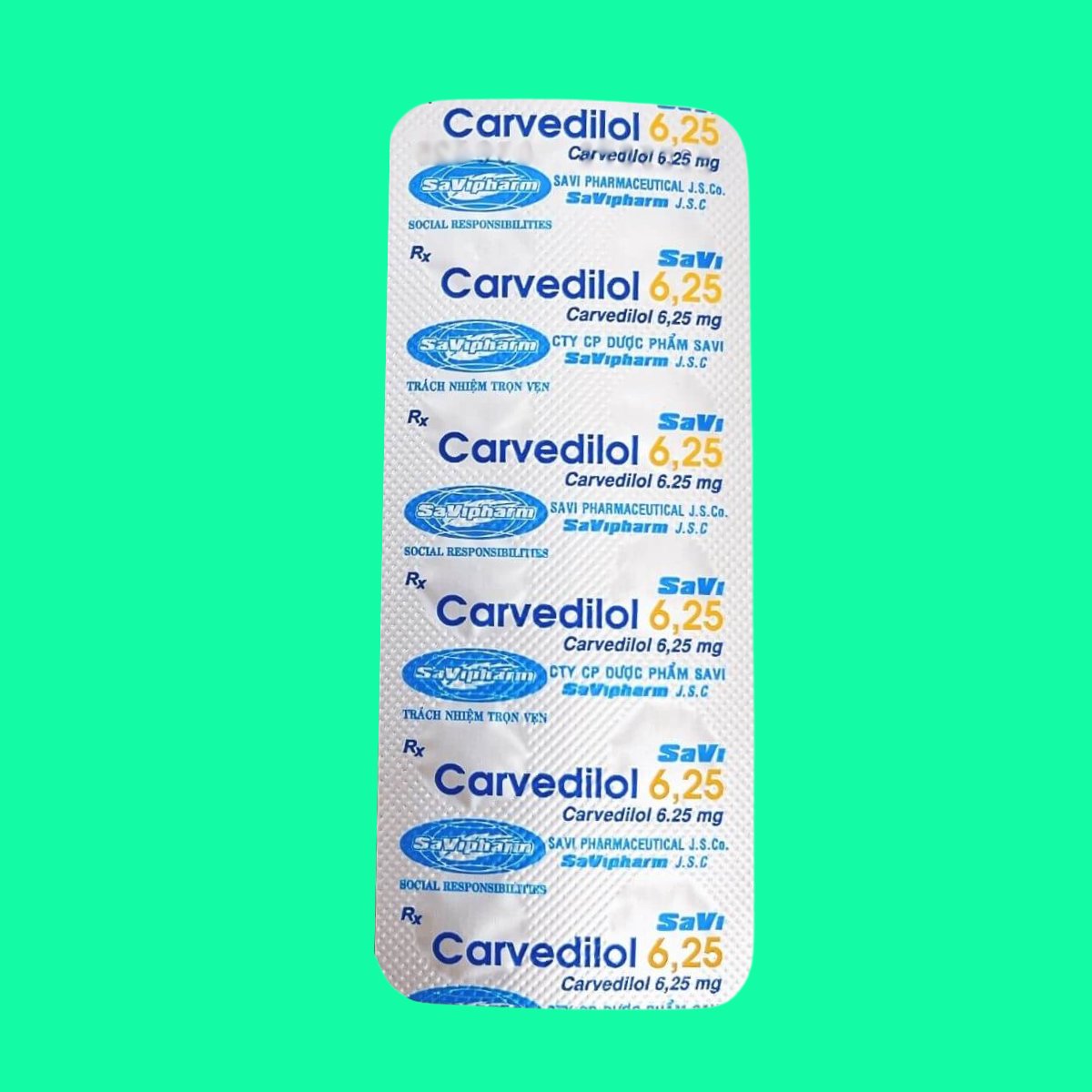 thuoc-savi-carvedilol-6-25-5 SaVi Carvedilol 6.25