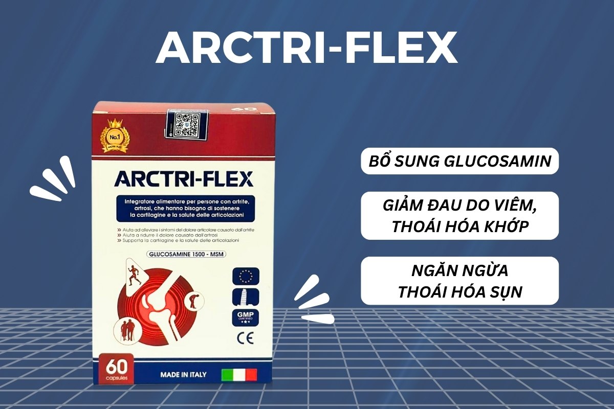 Arctri-Flex 15 Arctri-Flex hỗ trợ giảm triệu chứng đau khớp do viêm, thoái hóa khớp