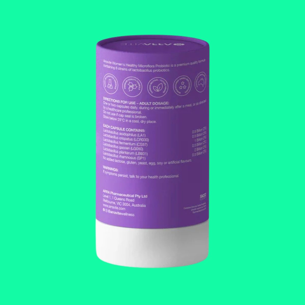 arravite-womens-healthy-microflora-probiotic-3 Men ARRAVITE Women's Healthy Microflora Probiotic