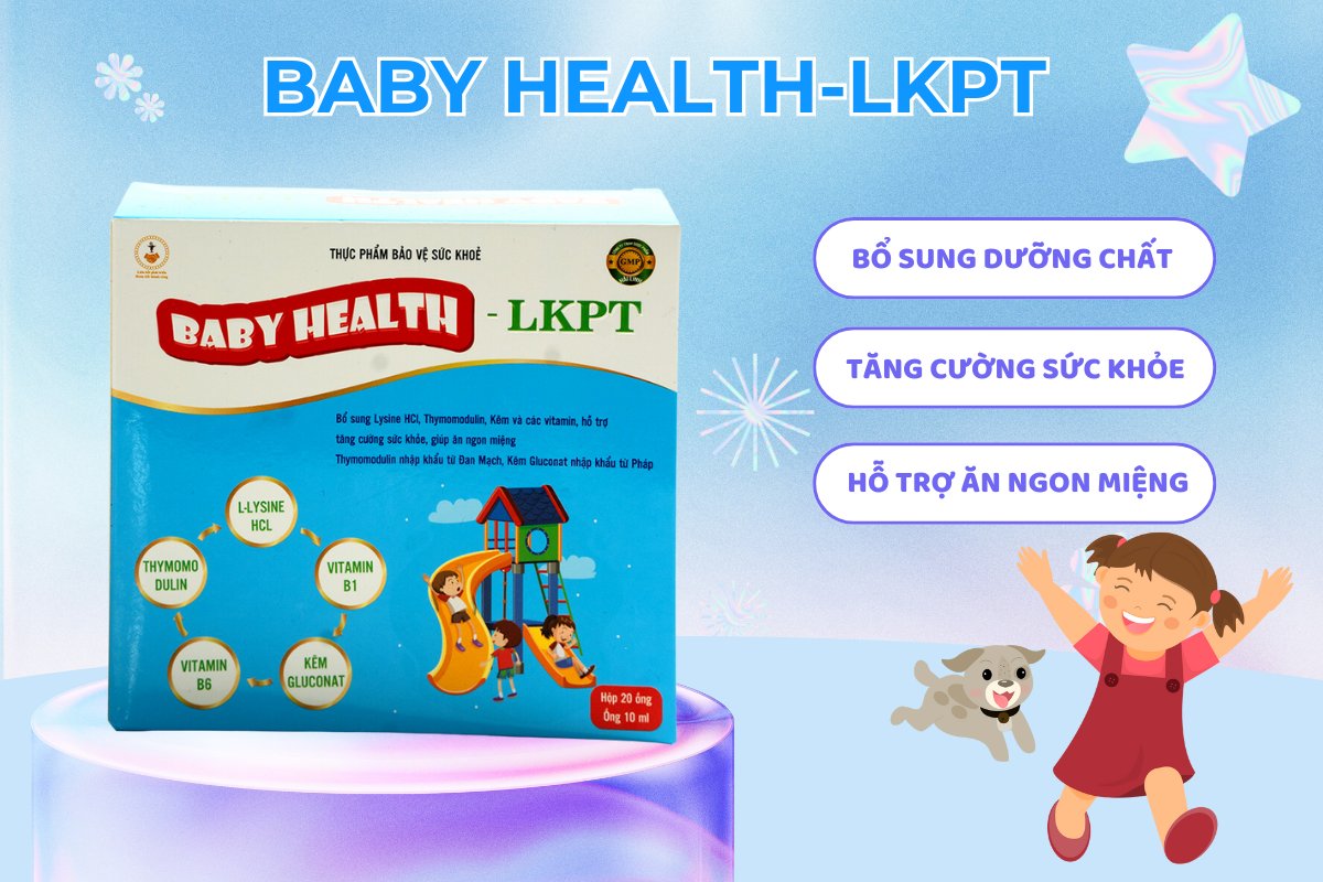 Baby Health-LKPT 8 Baby Health-LKPT hỗ trợ tăng cường sức khỏe, giúp ăn ngon miệng