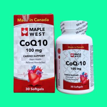 CoQ 10 100mg Maple West 2 CoQ 10 100mg Maple West